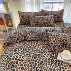 Savannah - Elegant Leopard Print Luxury Duvet Cover