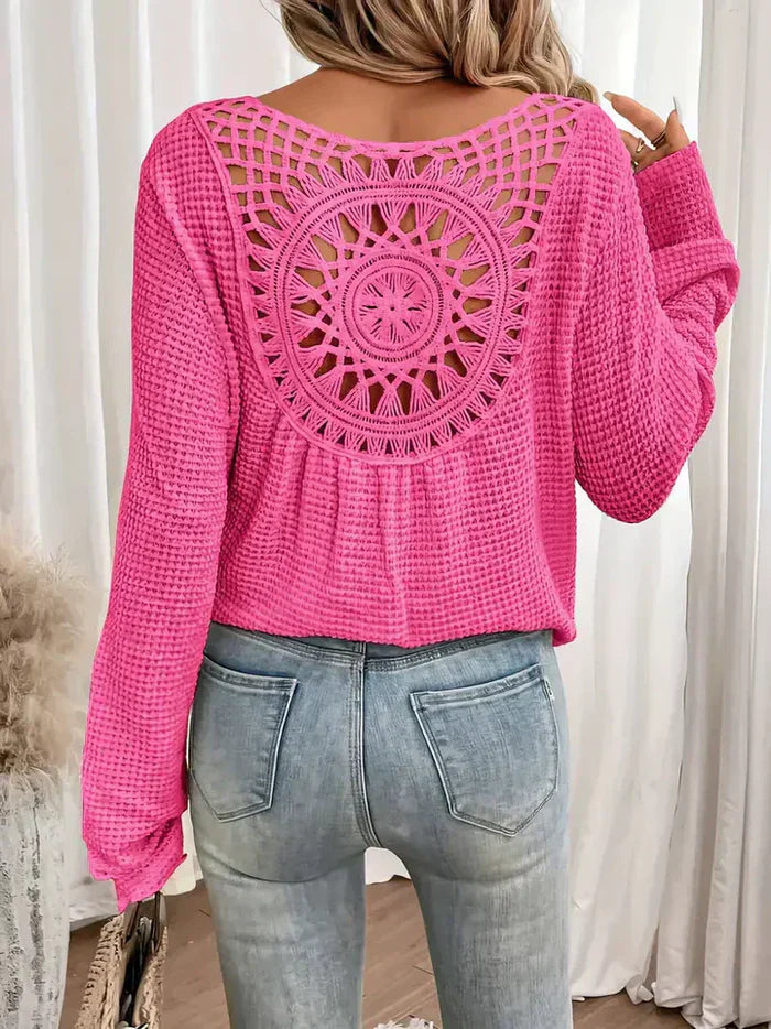 Chloé - Bohemian Crochet Knit Sweater