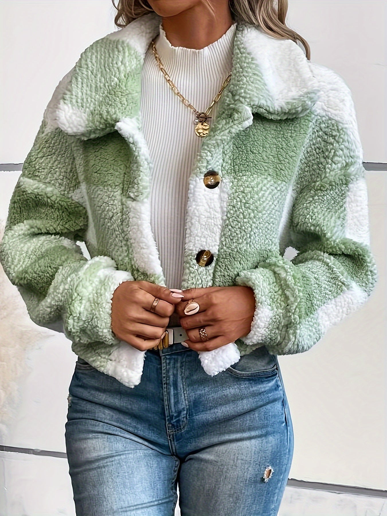 Luna Dressed Teddy Coat - Comfort and Elegance for Women