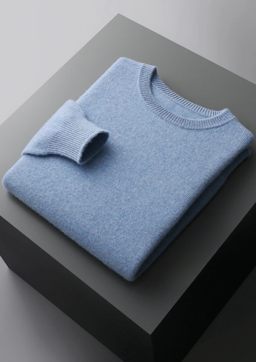 Premium Extra-Fine Merino Wool Classic Crew Neck Sweater