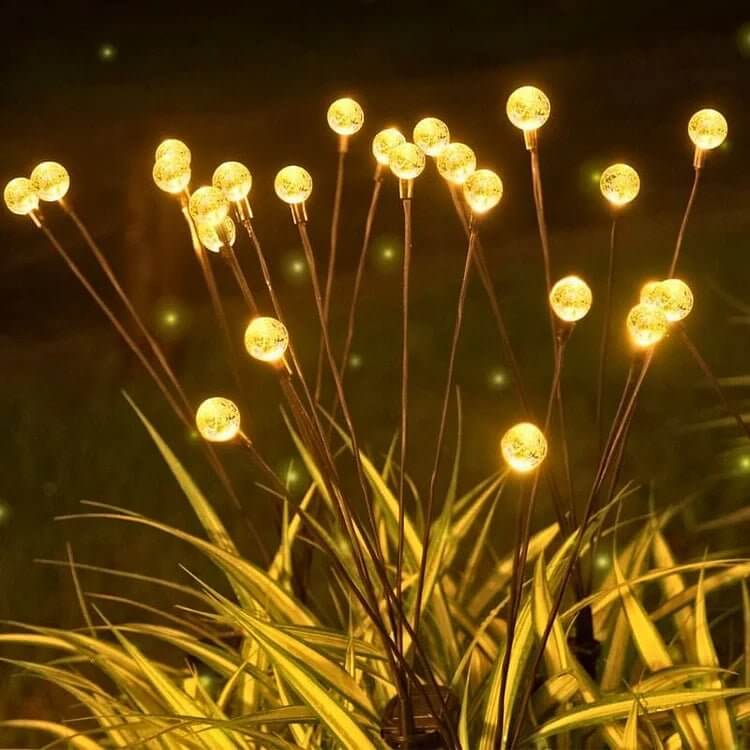 Solar-Powered LED Butterfly String Lights