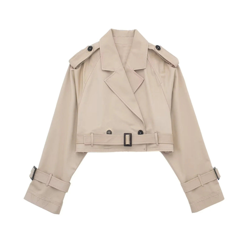 Lilia - Chic Short Trench Coat
