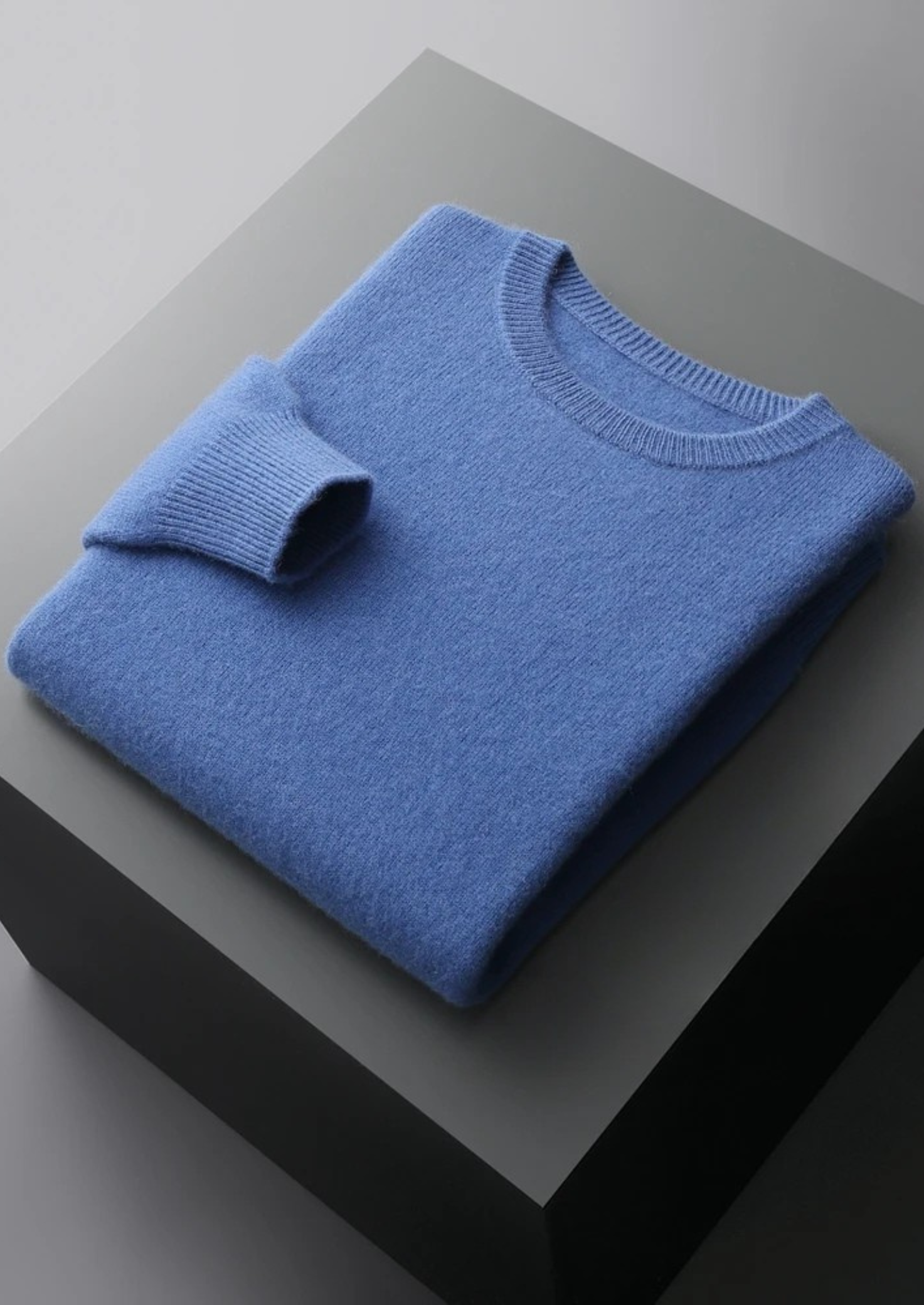 Premium Extra-Fine Merino Wool Classic Crew Neck Sweater