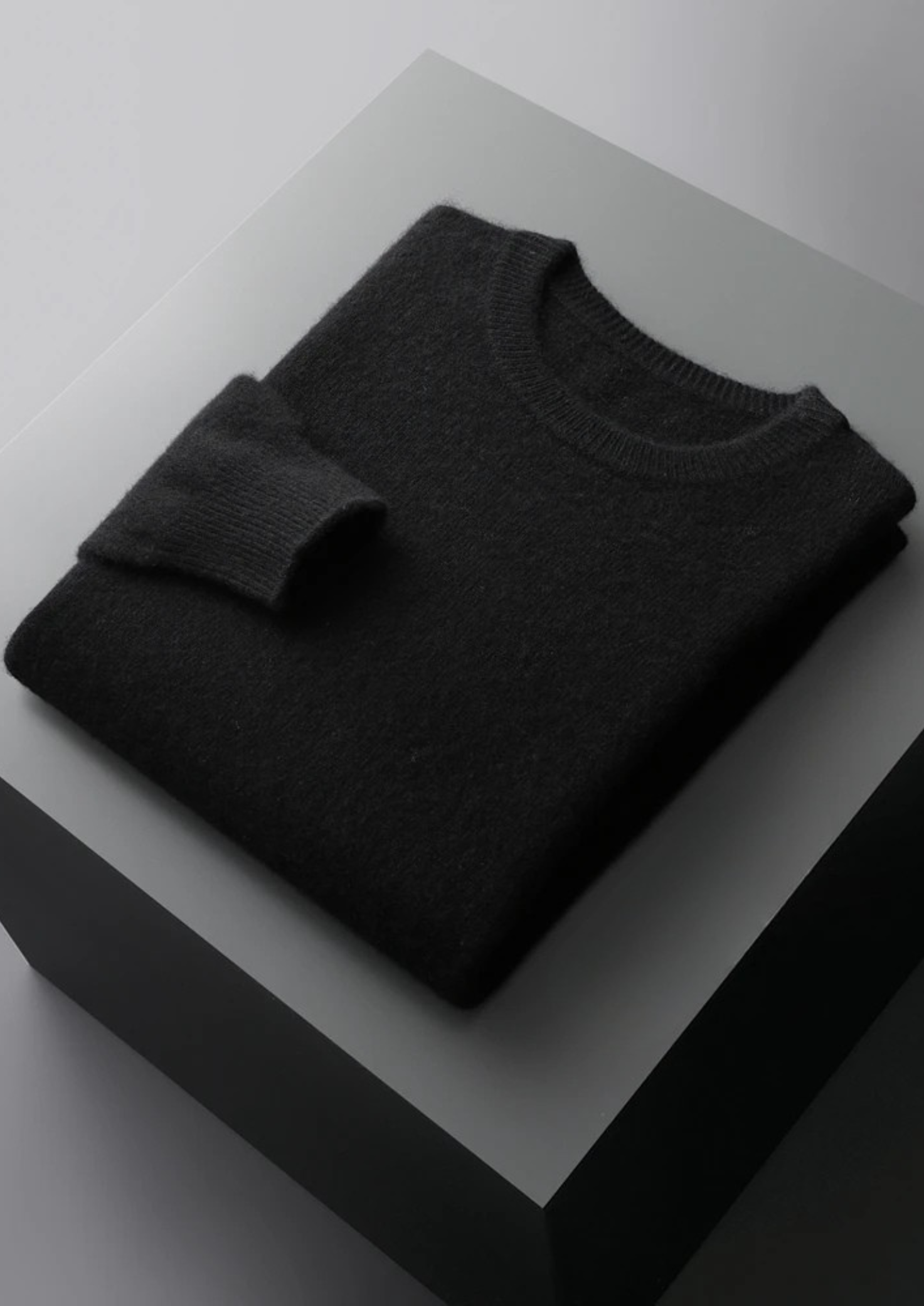 Premium Extra-Fine Merino Wool Classic Crew Neck Sweater