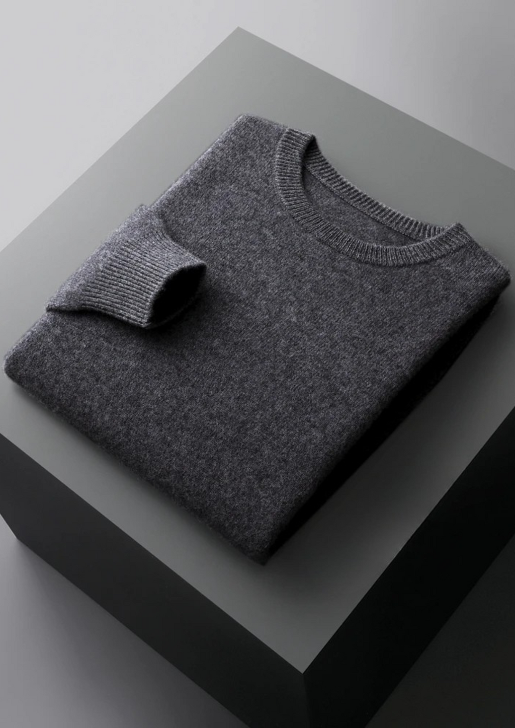 Premium Extra-Fine Merino Wool Classic Crew Neck Sweater