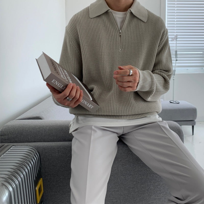 RASON Zip-Up Sweater