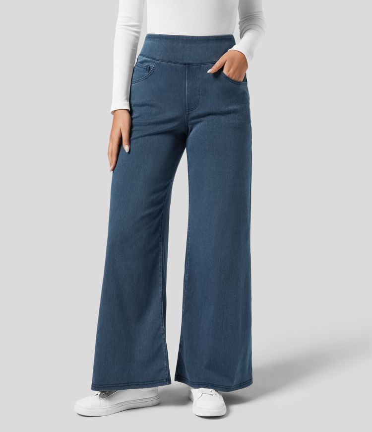 WW | Women's High-Waisted Elastic Trousers