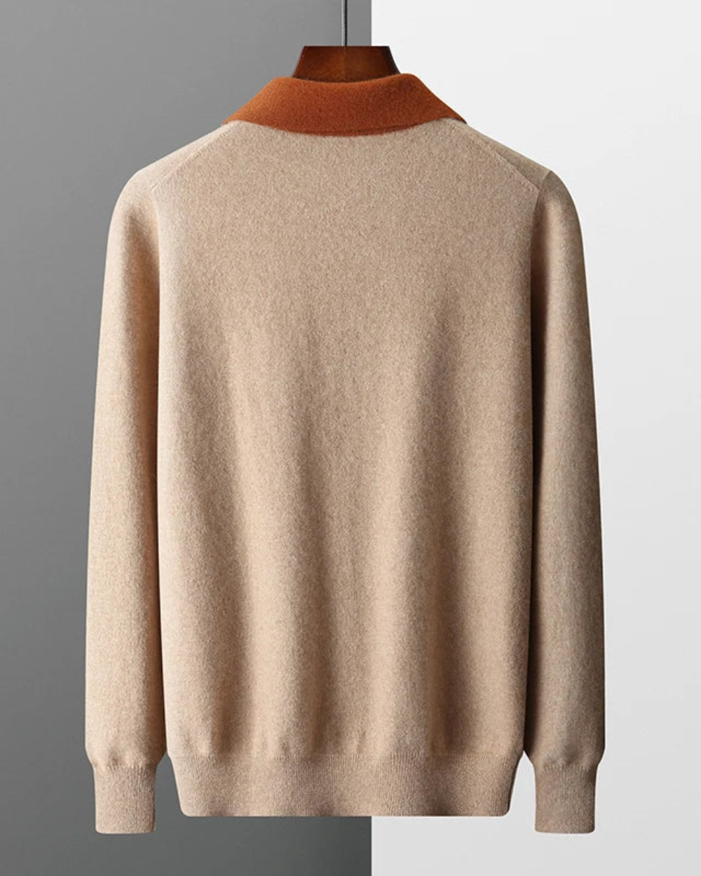 Castelle Cashmere Zip-Up Polo Shirt