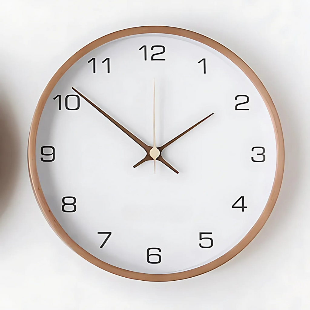 Contemporary Wooden Wall Clock with Chic Design