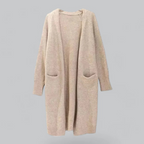 Ladies Long Knitted Warm Cardigan | Winter