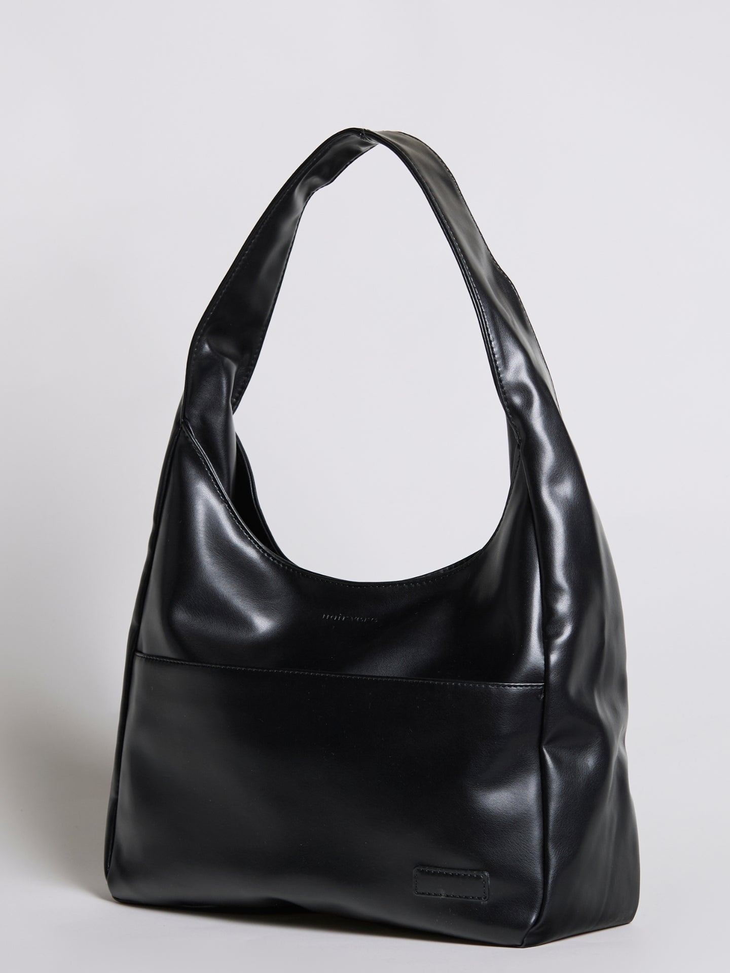 Simple Vegan Hobo Shoulder Bag - Empty Design