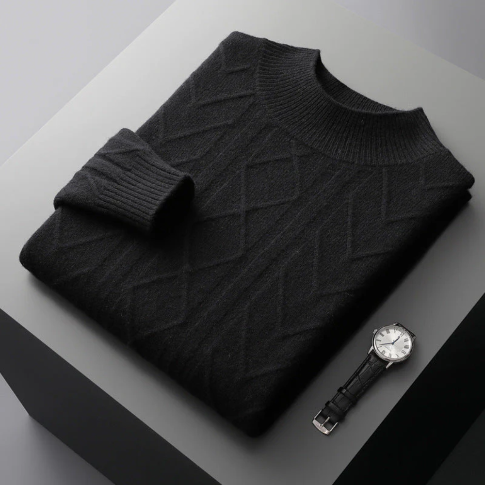 Cashmere Jumper with Mizar Pattern