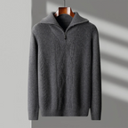 Taranto Merino Wool Zip-Up Sweater