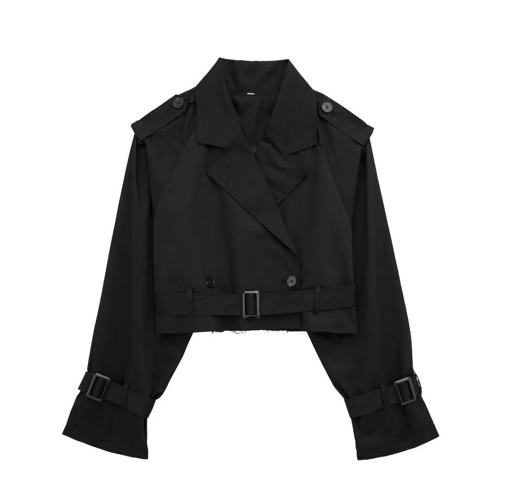 Lilia - Chic Short Trench Coat