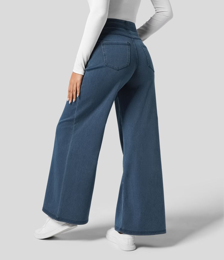 WW | Women's High-Waisted Elastic Trousers