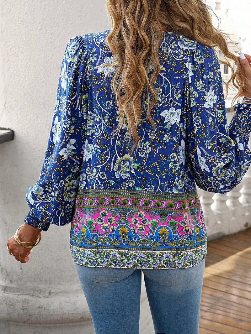 Elodie - Summer-Inspired Floral Blouse