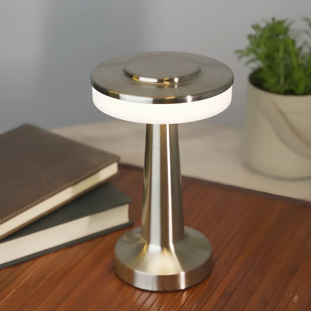 Vintage-Inspired Wireless Table Lamp - LumiBar