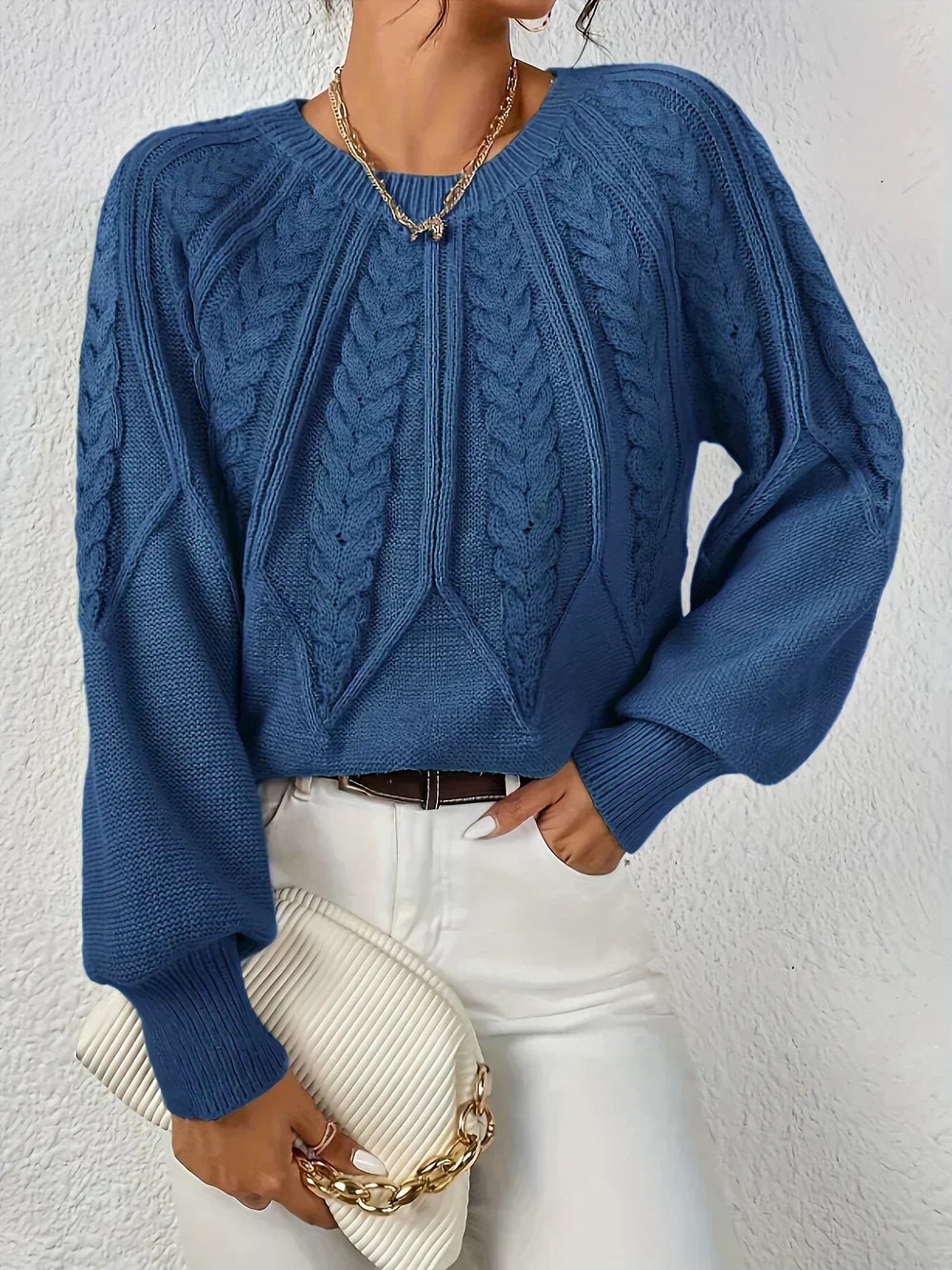 Autumn Cable Knit Sweater for Women