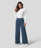 WW | Women's High-Waisted Elastic Trousers