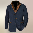 FLORIS | Classic Men's Coat with Button Closure - Vintage Design