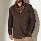 FLORIS | Classic Men's Coat with Button Closure - Vintage Design