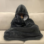 Versatile Hoodie Blanket Featuring a Spacious Kangaroo Pocket