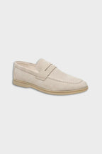 ATHÈNES Suede Leather Slip-On Loafers