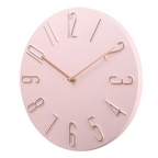 Chic Wall Clock with Vibrant Accents