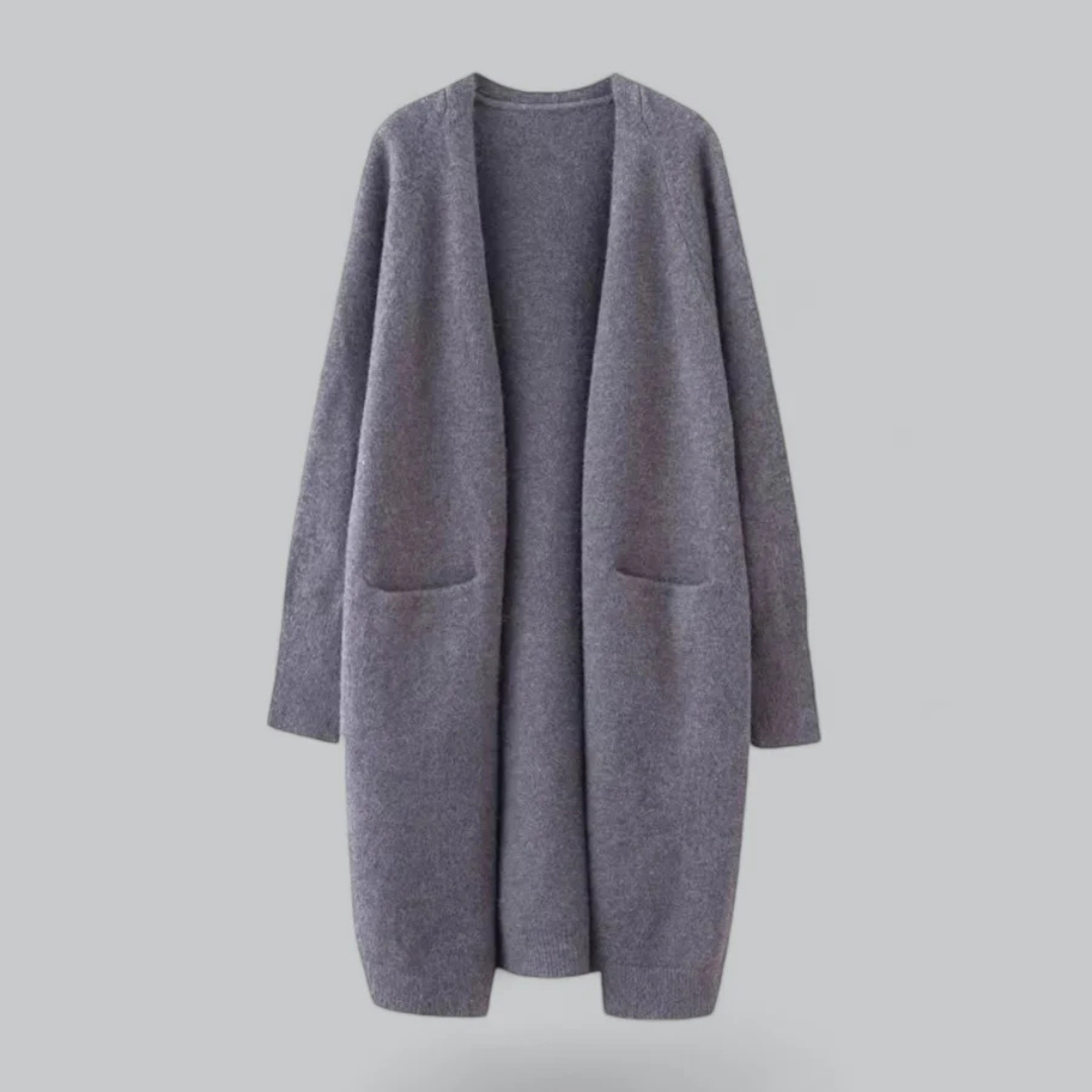 Ladies Long Knitted Warm Cardigan | Winter