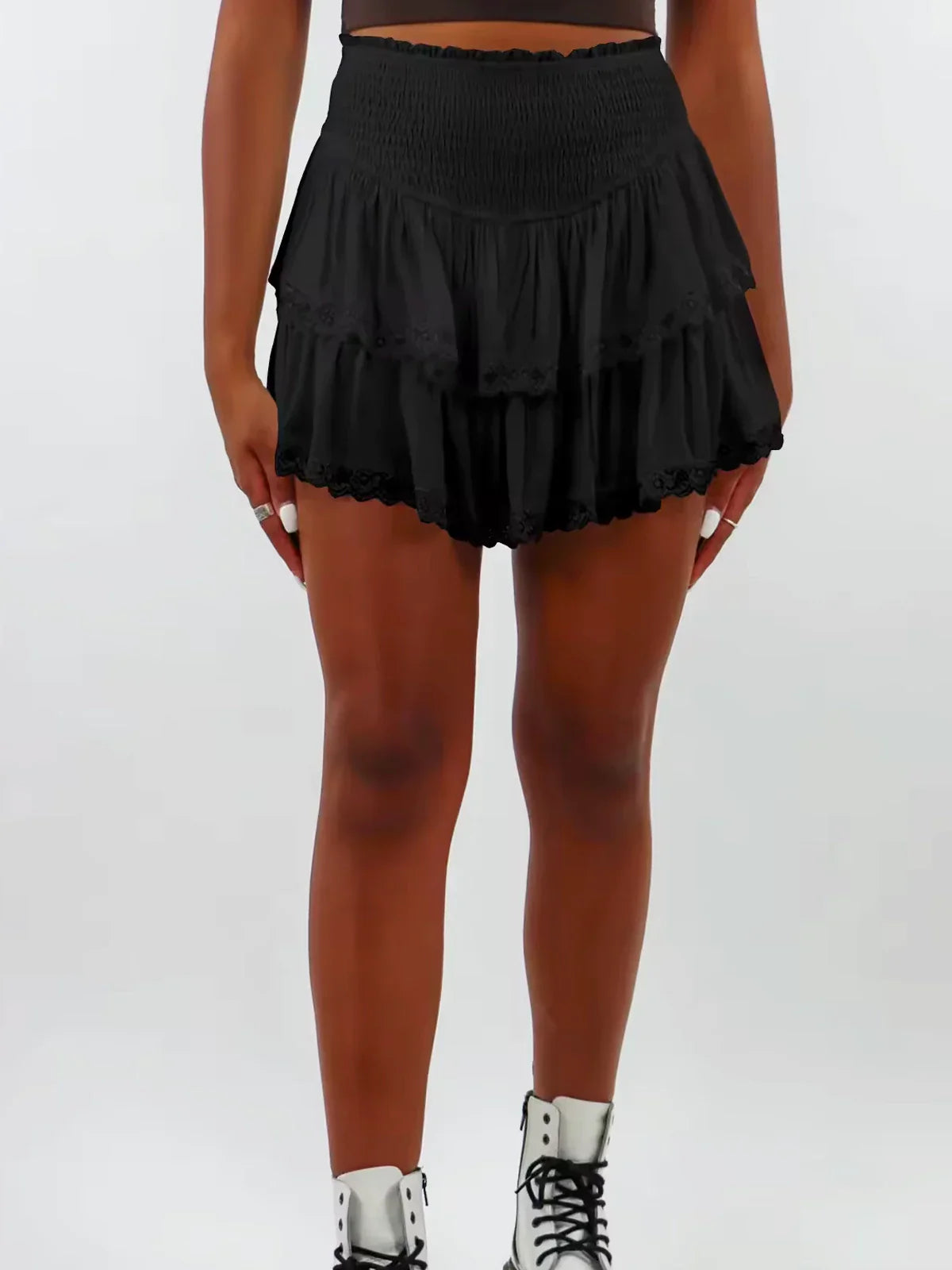 Cozy Oversized Women's Knit Set: Sweater and Mini Skirt