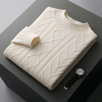 Cashmere Jumper with Mizar Pattern