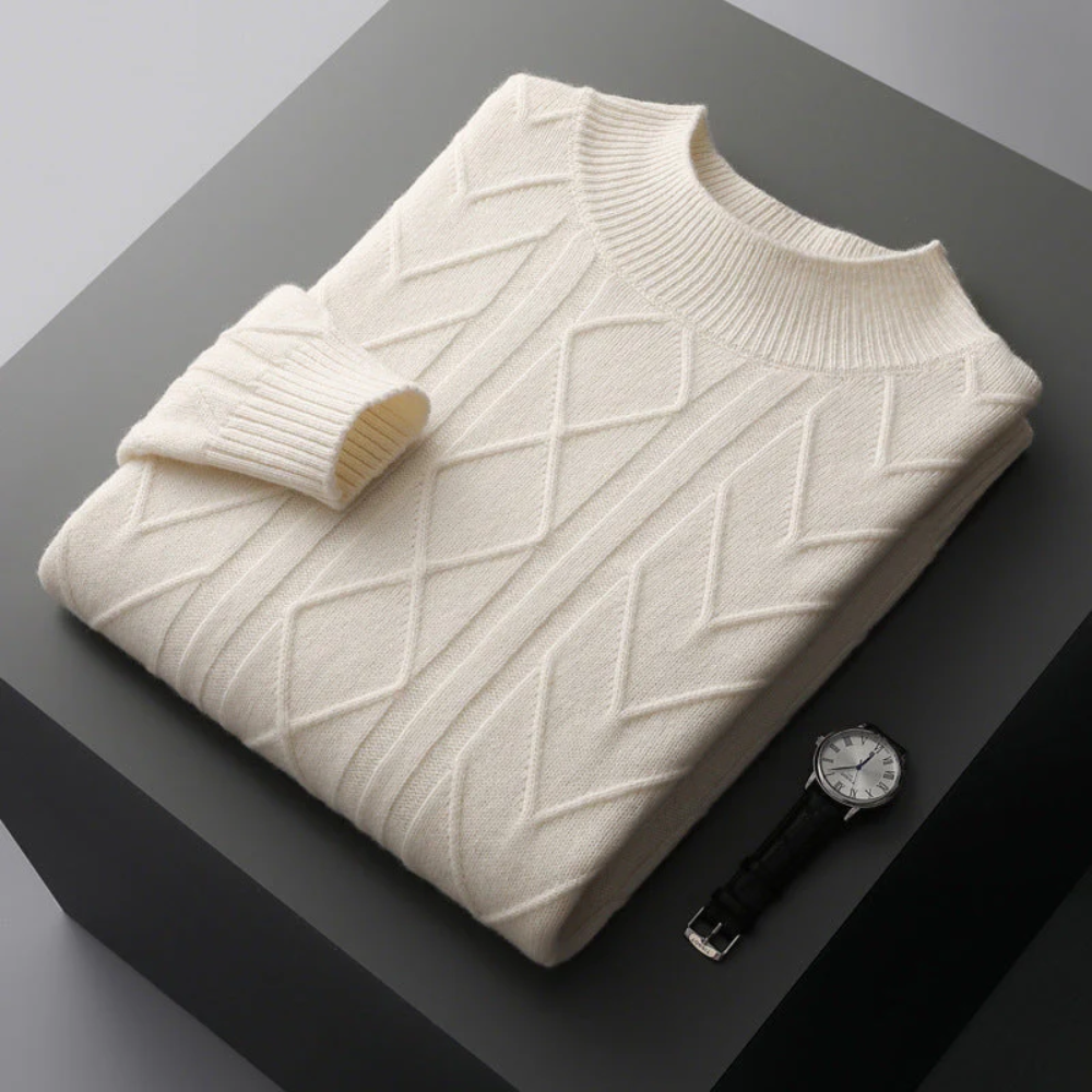 Cashmere Jumper with Mizar Pattern