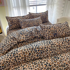 Savannah - Elegant Leopard Print Luxury Duvet Cover