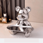 Elegant Geometric Bear - Stylish Storage and Organization