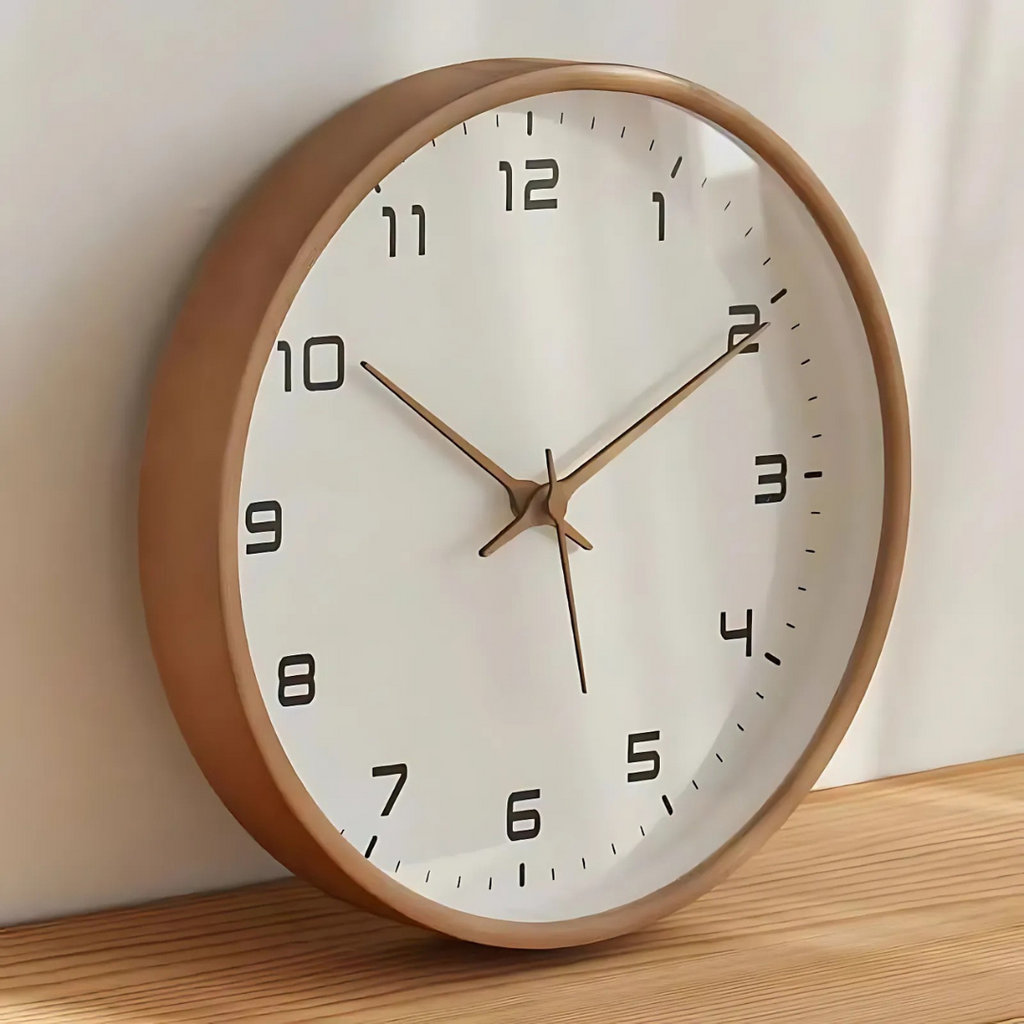 Elegant Woodland-Inspired Wooden Wall Clock