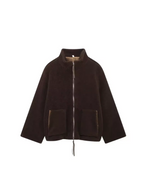 Cozy Oversized Women's Winter Jacket with Zipper and Pockets