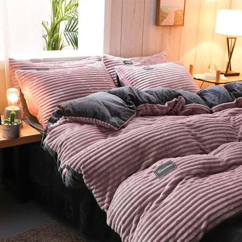 Cozy Fleece Duvet Cover for Winter Warmth