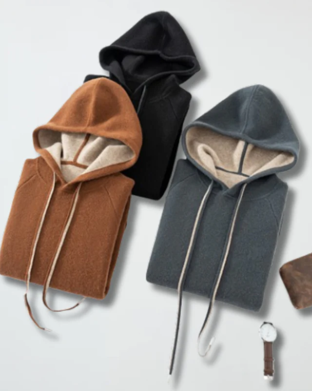 Atlas Cashmere Pullover Hoodie