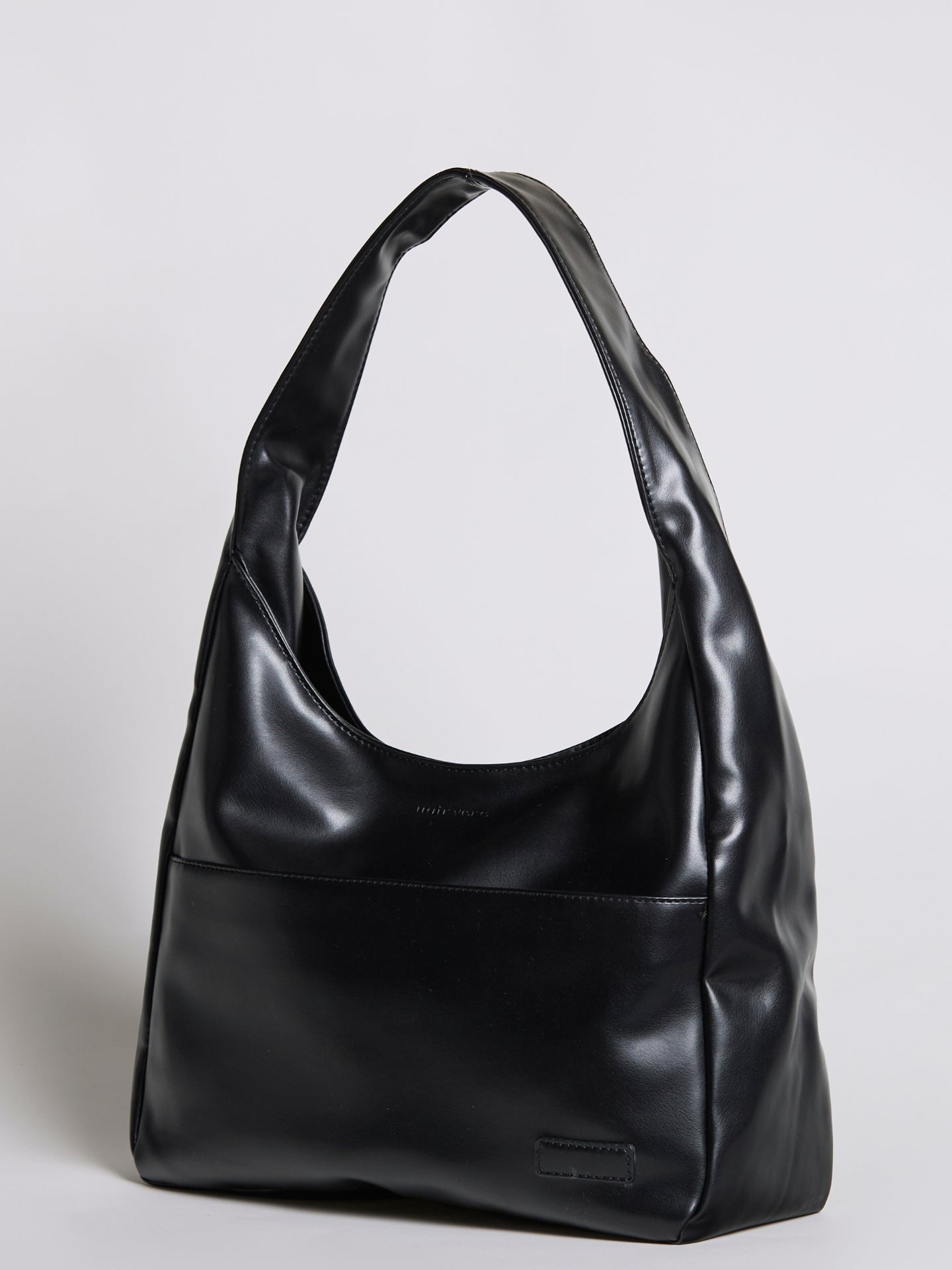 Simple Vegan Hobo Shoulder Bag - Empty Design