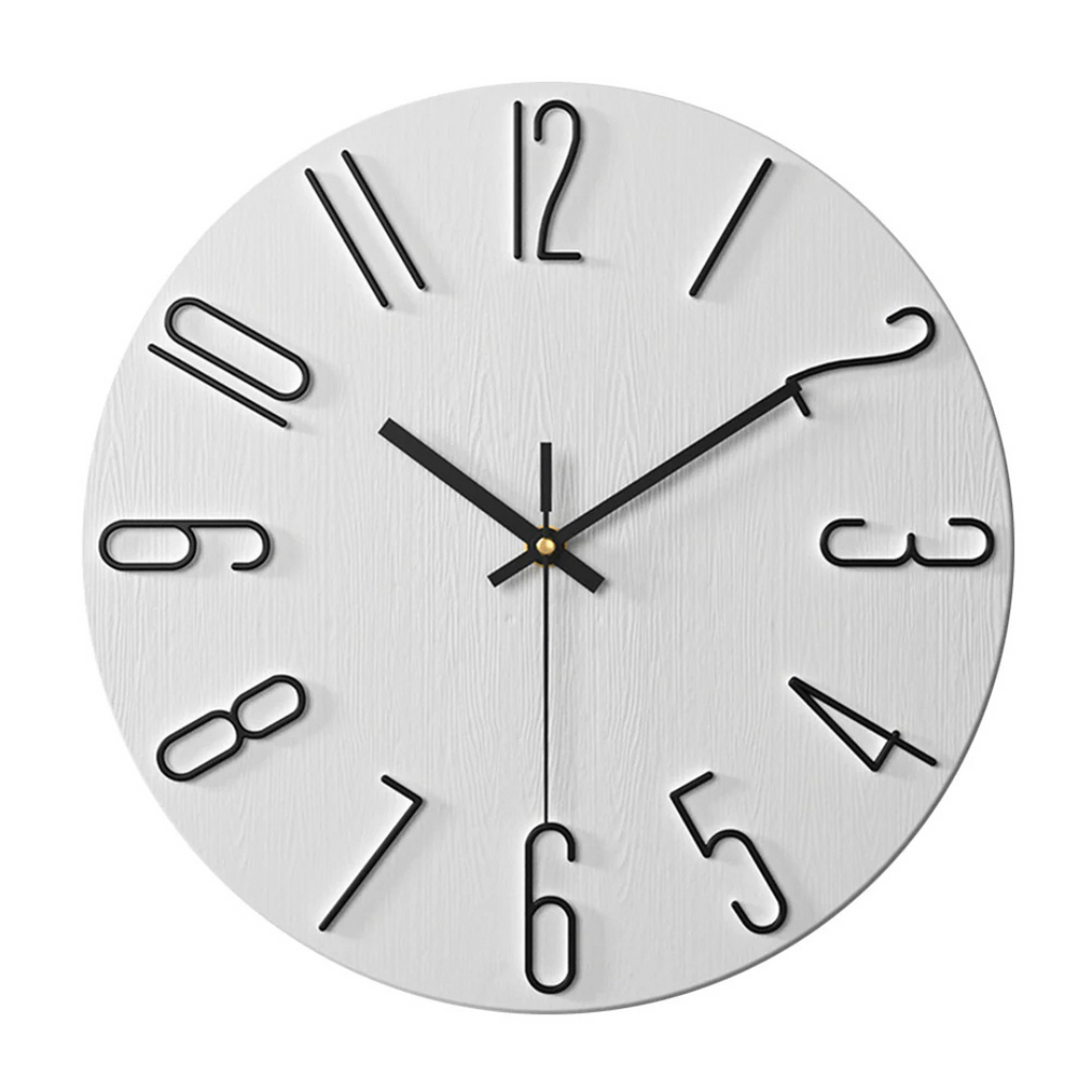 Minimalist Modern Wall Clock for Living Room Decor