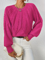 Autumn Cable Knit Sweater for Women