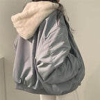 Oversized Women's Teddy Bomber Jacket