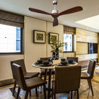 Chic Remote-Controlled Ceiling Fan - Contemporary Comfort for Any Space