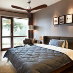 Chic Remote-Controlled Ceiling Fan - Contemporary Comfort for Any Space