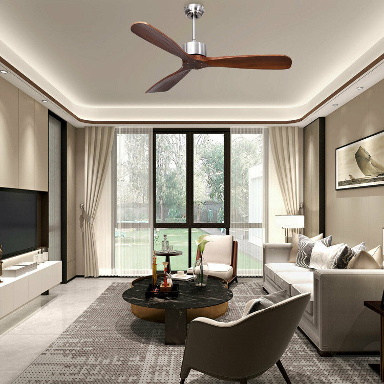 Chic Remote-Controlled Ceiling Fan - Contemporary Comfort for Any Space