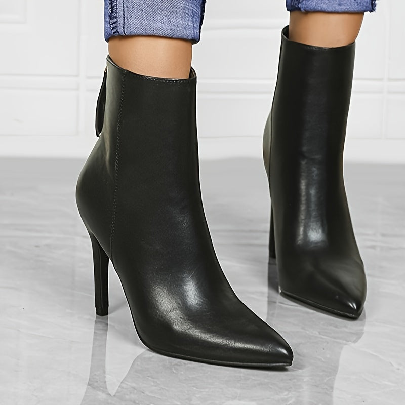 Karlijn - Chic Western-Style Ankle Boots with Stiletto Heel