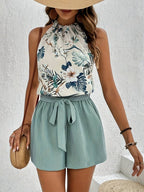 Sharon - Halter Neck Two-Piece Set