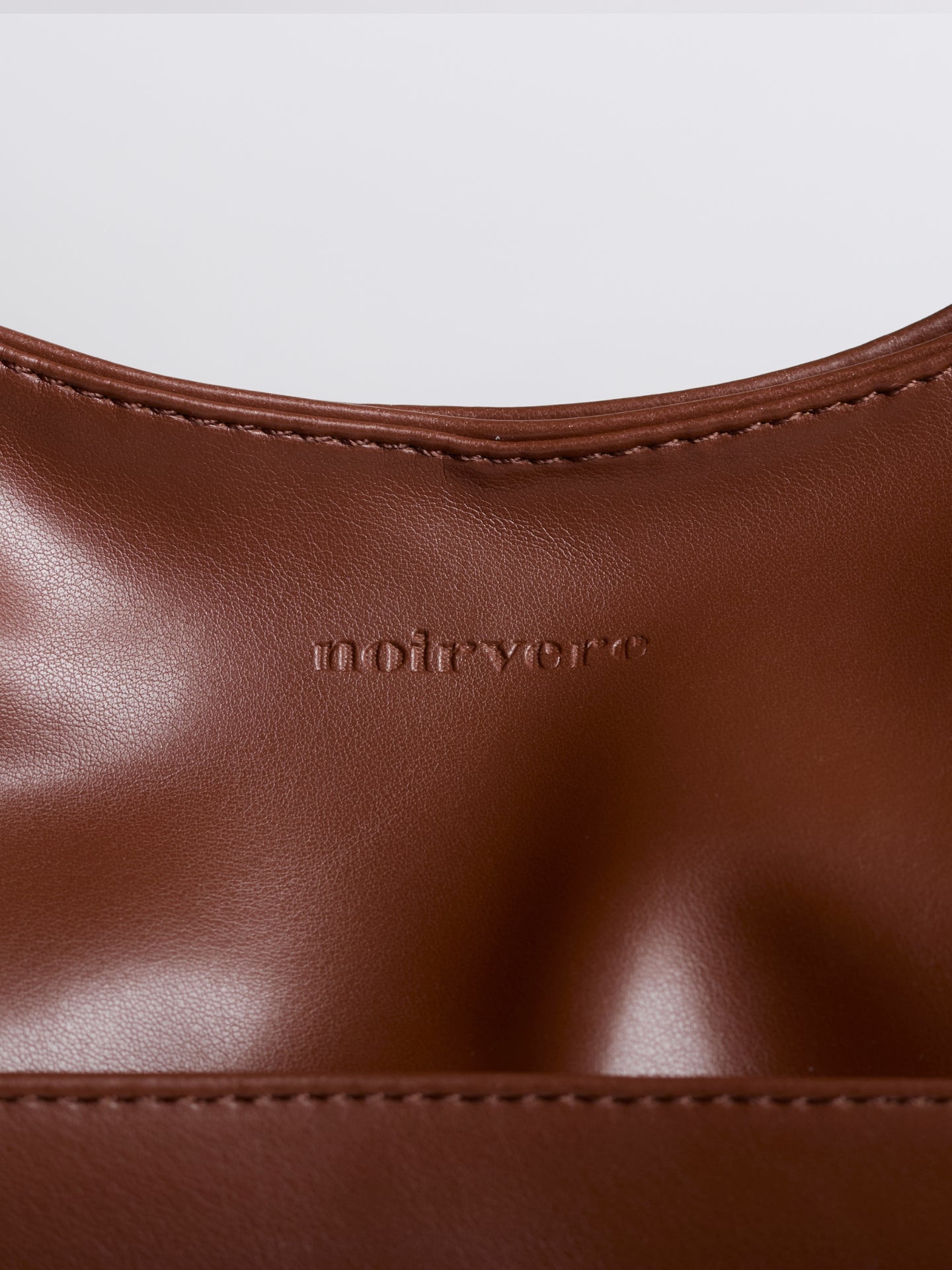 Simple Vegan Hobo Shoulder Bag - Empty Design