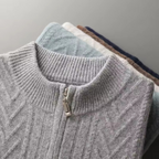 Verona Cashmere Knit Vest with Pattern