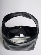 Simple Vegan Hobo Shoulder Bag - Empty Design